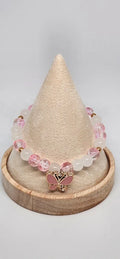 Bracelet Tendresse Éternelle rose et doré