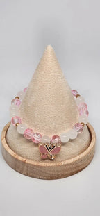 Bracelet Tendresse Éternelle rose et doré