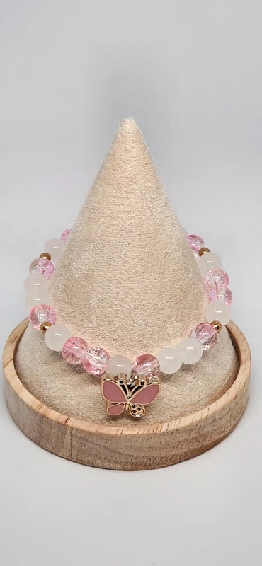 Bracelet Tendresse Éternelle rose et doré