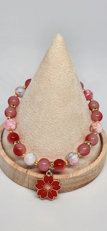 Bracelet Fleur Écarlate - vue plateau 1