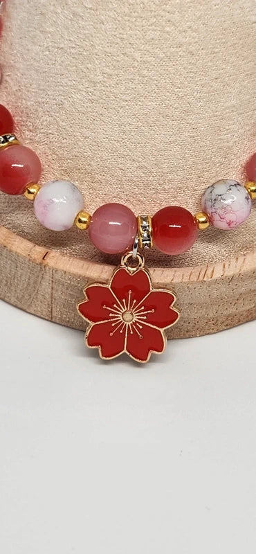 Bracelet Fleur Écarlate - vue plateau 2