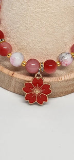 Bracelet Fleur Écarlate - vue plateau 2