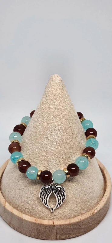 Bracelet L'Étreinte des Ailes - vue cône face