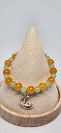 Bracelet Lune Entrelacée - vue cône face