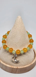 Bracelet Lune Entrelacée - vue cône face