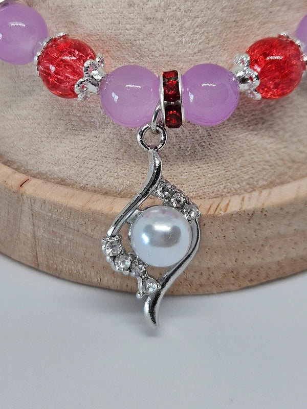 Bracelet Goutte d'Éternité - détail charm perle