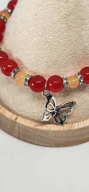 Bracelet Papillon du Cœur - détail charm papillon