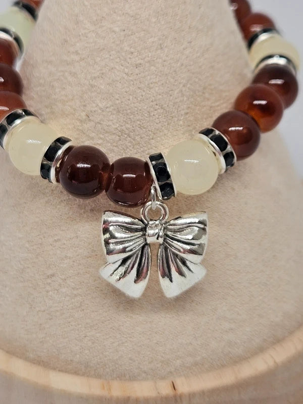 Bracelet Lien Authentique - détail charm nœud