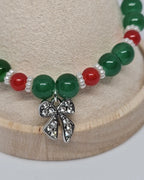 Bracelet Lien Éternel - détail charm nœud strass