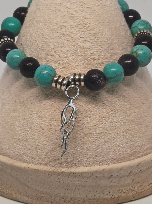 Bracelet  Éclat d’Azur - Collection Écho de Mon Cœur – Perles Naturelles