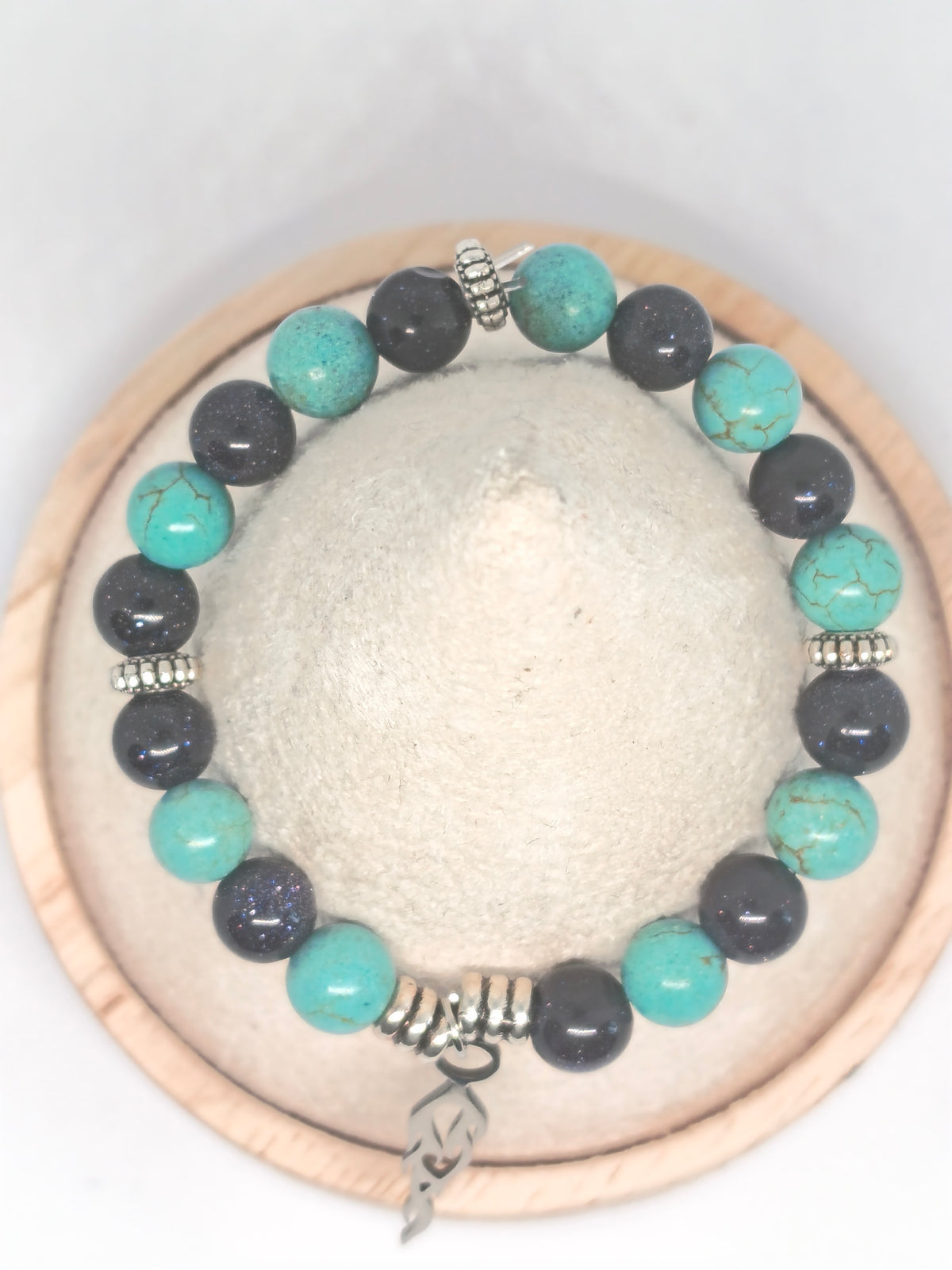 Bracelet  Éclat d’Azur - Collection Écho de Mon Cœur – Perles Naturelles