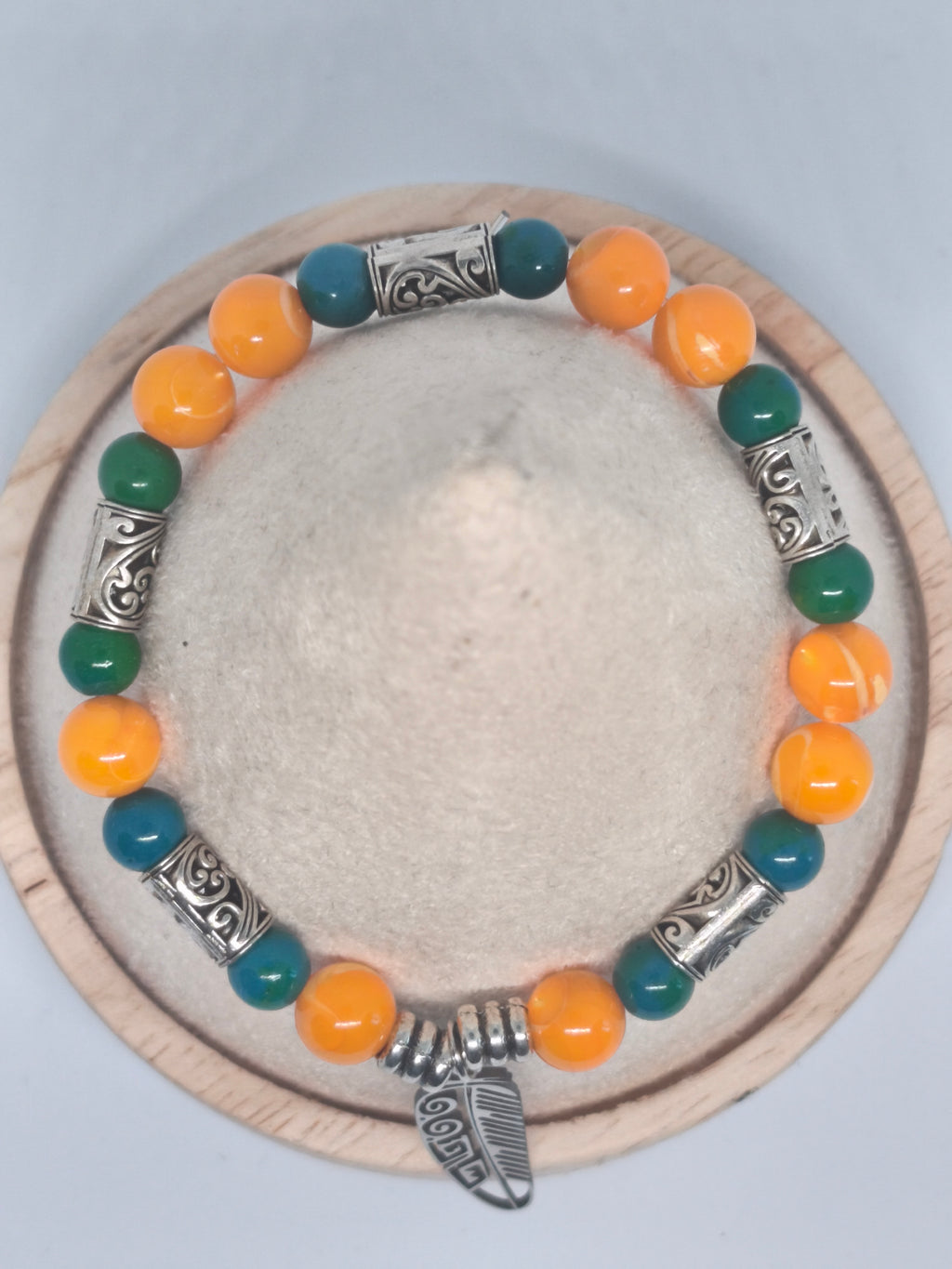 Bracelet Plume d’Espérance - Collection Main de Lumière – Perles naturelles