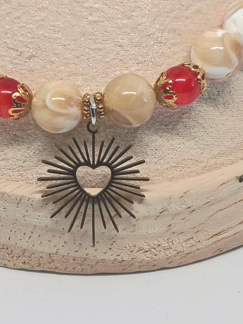 Bracelet Éclat du Cœur  – Collection Main de Lumière - Perles naturelles