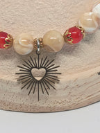 Bracelet Éclat du Cœur  – Collection Main de Lumière - Perles naturelles
