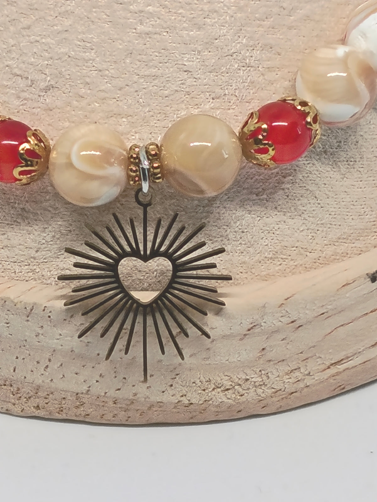 Bracelet Éclat du Cœur  – Collection Main de Lumière - Perles naturelles