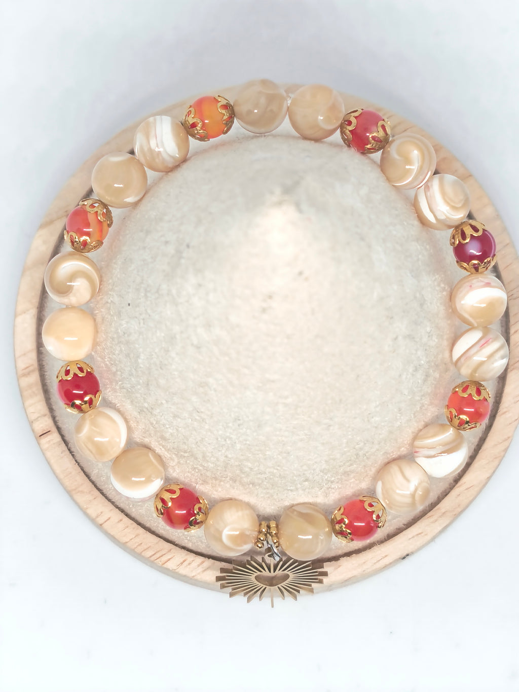 Bracelet Éclat du Cœur  – Collection Main de Lumière - Perles naturelles