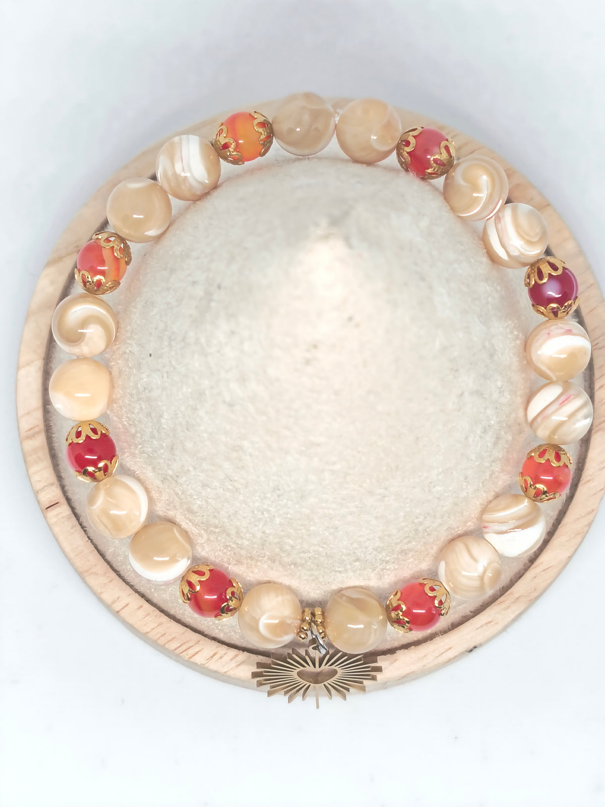 Bracelet Éclat du Cœur  – Collection Main de Lumière - Perles naturelles