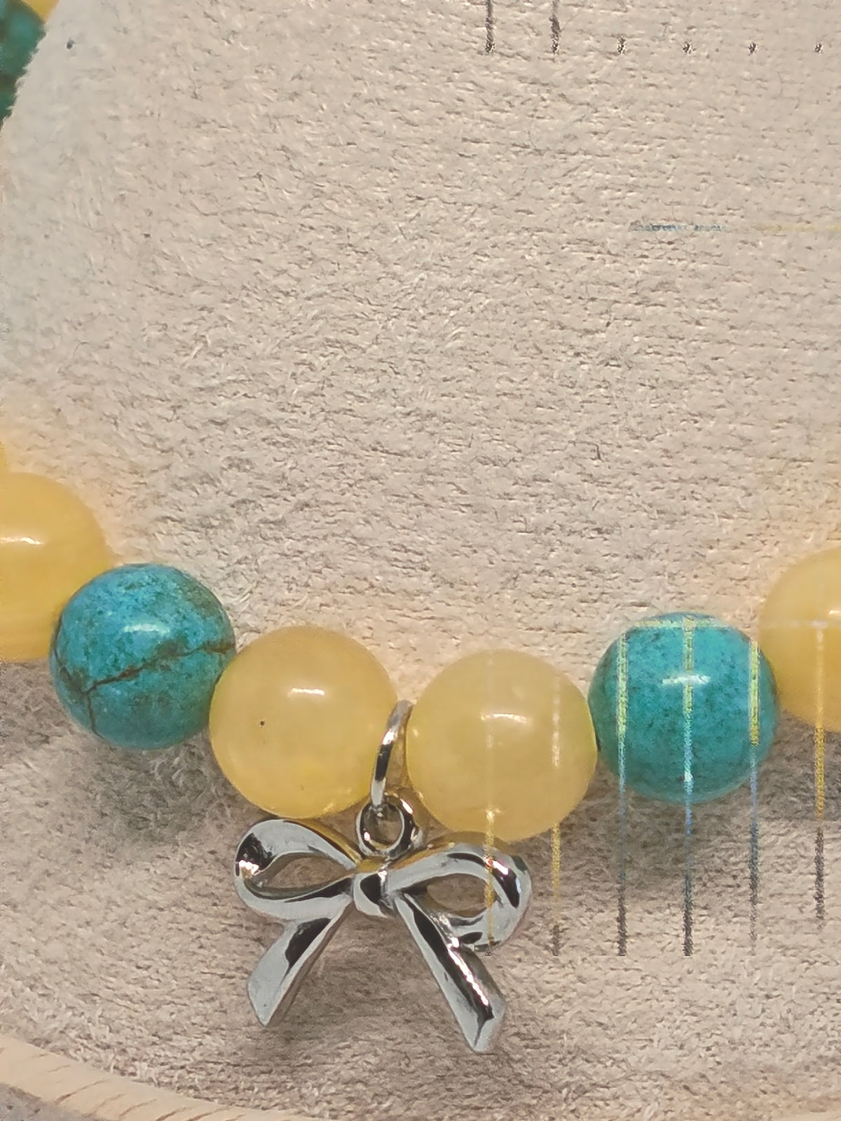 Bracelet Douceur Solaire – Collection Nœud du Cœur - Perles naturelles